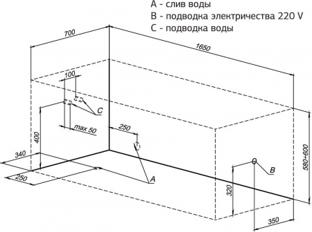 Акриловая ванна Aquanet Bright 230255 165x70 с каркасом