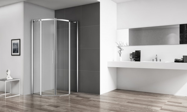 Душевой уголок BelBagno Acqua R-2-80-C-Cr профиль хром