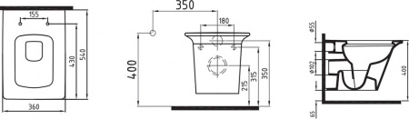 Унитаз подвесной Bien Lotus LTKA054GMVP0W3000